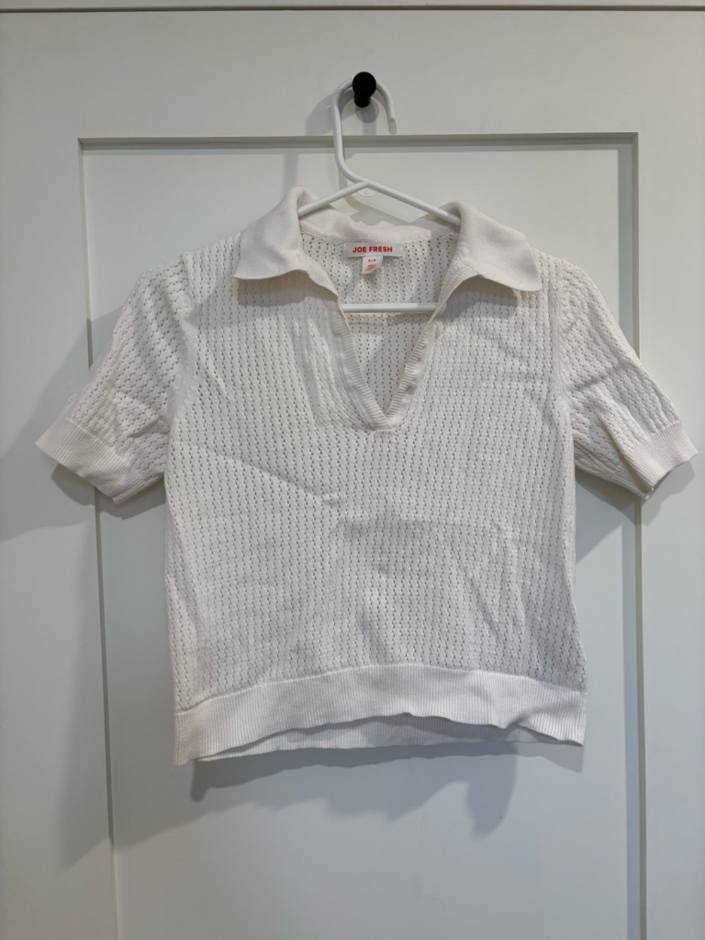 Joe Fresh Ivory Knit Polo Sweater
